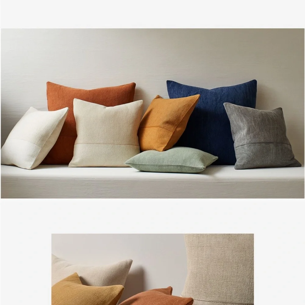 Cotton canvas pillow cover
